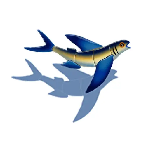 Flying Fish-b 12"x7" W/ Sh Flying Fish-b 12"x7" W/ Sh