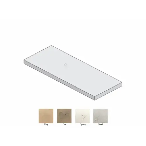 12" X 24" X 1" Square Edge Paver Steel