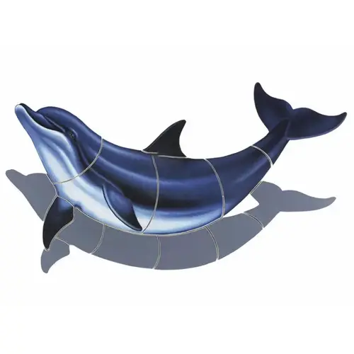 Shadow Bottlenose Dolphin -b 36"x18" Shadow Bottlenose Dolphin -b 36"x18"