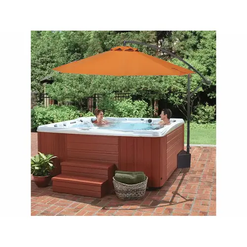 10' Santiago Spa Side Umbrella W/ Terracotta Canopy 10' Santiago Spa Side Umbrella W/ Terracotta Canopy
