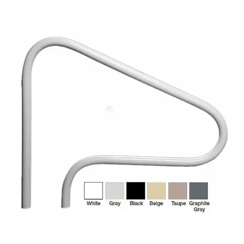 48" Beige 3-bend Return-to-deck Fig-4 Grab Rail 48" Beige 3-bend Return-to-deck Fig-4 Grab Rail
