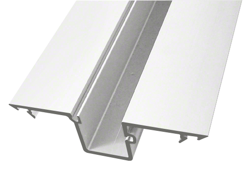 CRL-U.S. Aluminum 1G53452 White KYNAR Paint Deep Pocket Insert for 9/16" Glass - 24'-2" Stock Length