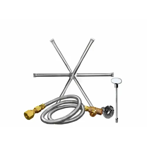 .5" Od Flare X .5"mpt 22" Ss Burning Spur