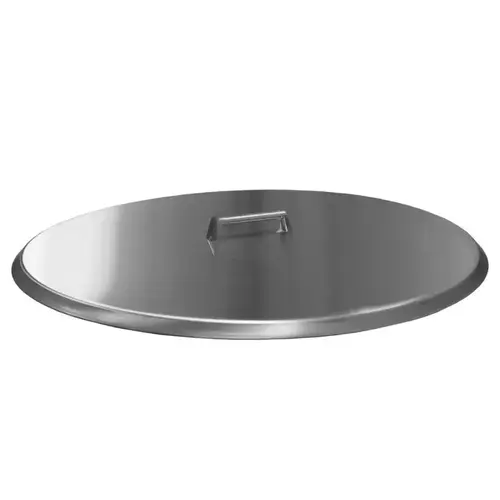 25" Round Brushed Stainless Steel Fpb Series Lid 25" Round Brushed Stainless Steel Fpb Series Lid