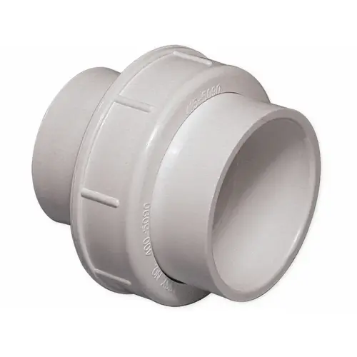 Self-aligning Union Assembly - 1-1/2" S X 2" S White Self-aligning Union Assembly - 1-1/2" S X 2" S White