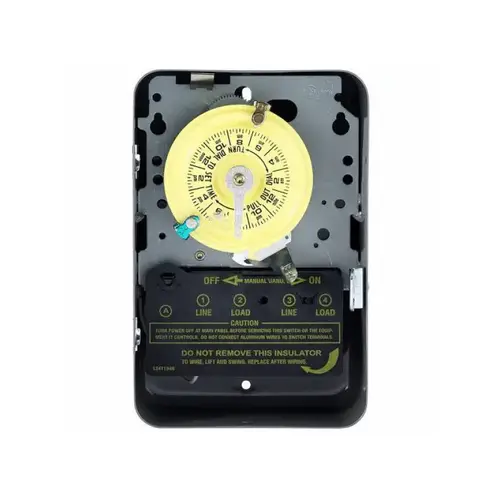 Dpst Timer In/outdoor 110v Mtl Gray