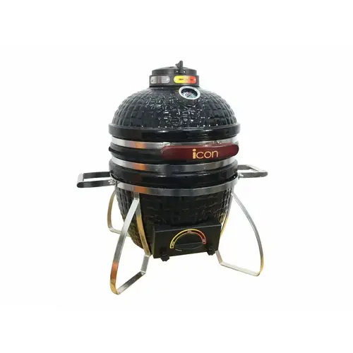 Icon Blk Onyx Portable Ceramic Grill & Cover