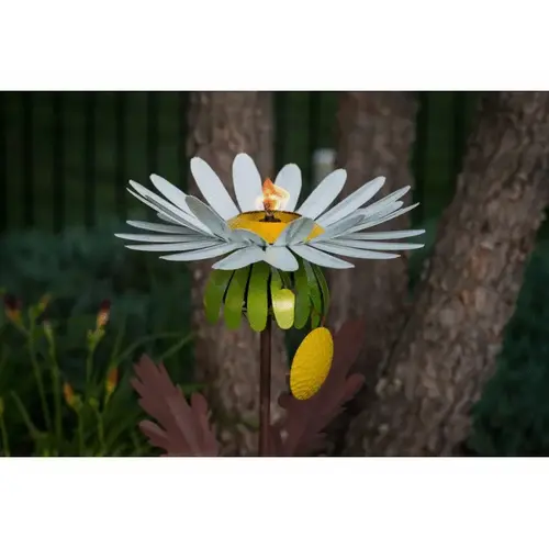 White Daisy Garden Torch White Daisy Garden Torch