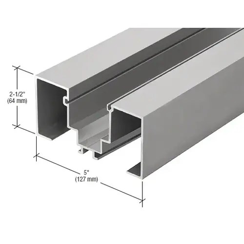 Door Jamb for 1-5/16" Glass, Clear Anodized Class 1 - 24'-2" Door Jamb for 1-5/16" Glass, Clear Anodized Class 1 - 24'-2"