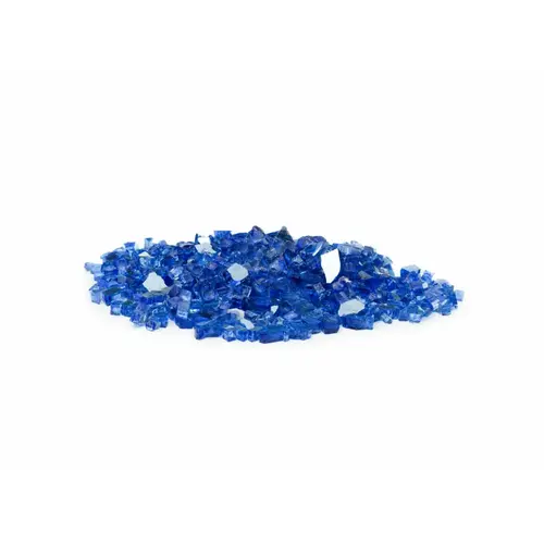 10# 0.25" Sapphire Blue Reflective Fire Glass