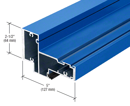 CRL-U.S. Aluminum 1G66771 Custom KYNAR Paint Header for Transom, 1-5/16" Glass - 24'-2" Stock Length