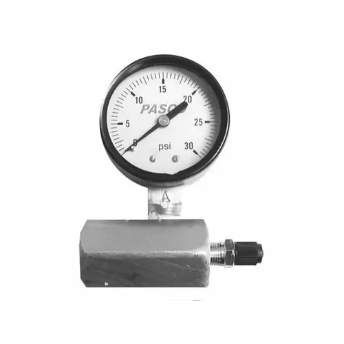 Gas Test Unit 0/60 Psi .75" Gold Gas Test Unit 0/60 Psi .75" Gold
