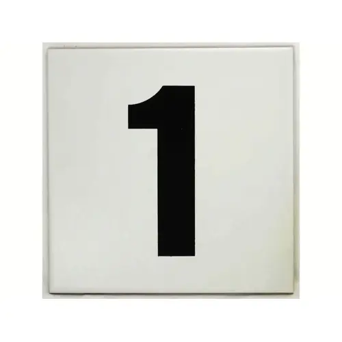 6" X 6" 1 No Flat Smooth Ceramic Tile Depth Marker 6" X 6" 1 No Flat Smooth Ceramic Tile Depth Marker