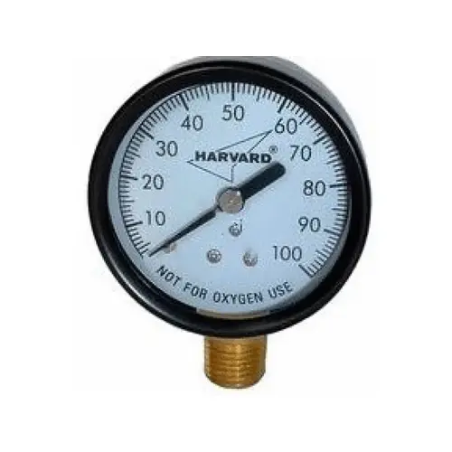2" Steel Pressure Gauge With 1/8" Back Mount Mip Connection 0-100 Psi 2" Steel Pressure Gauge With 1/8" Back Mount Mip Connection 0-100 Psi