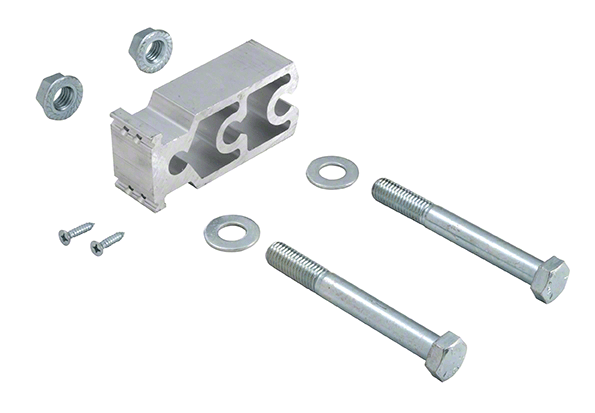 CRL-U.S. Aluminum AP464 Horizontal Jamb Mullion Shear Block and Bolt Package for Up to 4.4 PSI Mill - pack of 6