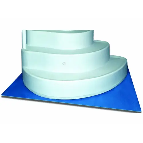 Blue 36" X 36" Step Pad For Above Ground Pool Ladder Blue 36" X 36" Step Pad For Above Ground Pool Ladder