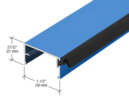 CRL-U.S. Aluminum BR34671 Door Stop, Custom Paint, 21'-2" Stock Length