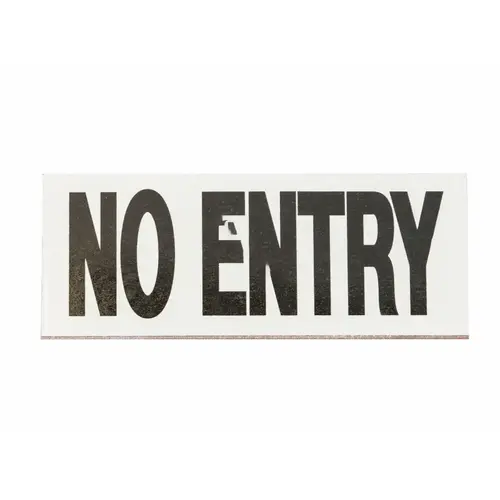 6" X 12" No Entry Flat Skid Resistant Depth Marker