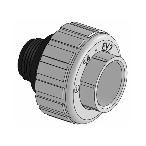 1" Mpt X Skt C/w O-ring, Heat Resistant Black