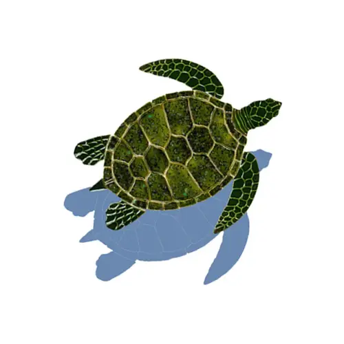 Shadow Green Sea Turtle 12"x12" Shadow Green Sea Turtle 12"x12"