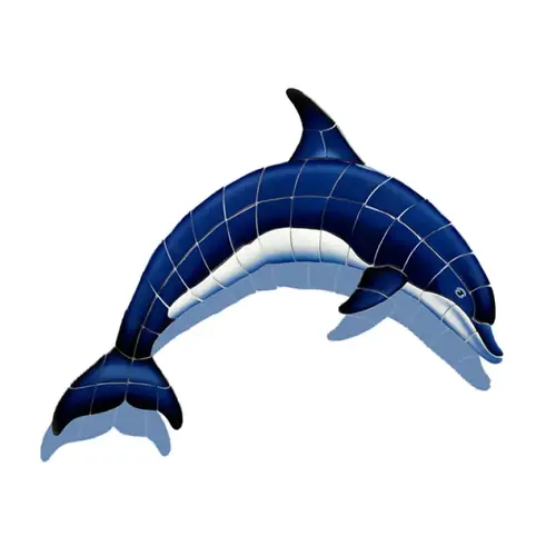 Blue Dolphin-a 36"x25" W/ Sh Blue Dolphin-a 36"x25" W/ Sh
