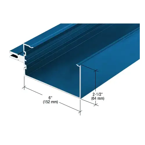Open Back Horizontal Mullion, Custom Paint- 24'-2" Stock Length