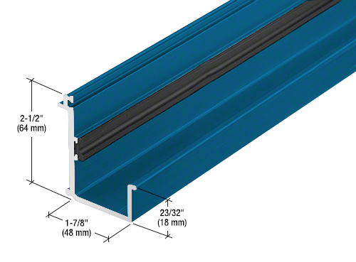 CRL-U.S. Aluminum BW47771 Perimeter Pressure Bar - Punched, Custom Paint - 24'-2" Stock Length