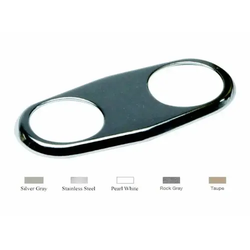 Commercial Ring Handrail Chrome Plastic Escutcheon