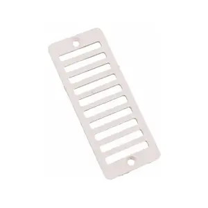 LASS Enterprises GDG-1 2"x4" White Gutter Drain Grate
