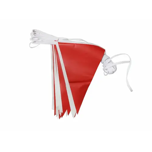 51' Red And White Two Color Backstroke Pennant 51' Red And White Two Color Backstroke Pennant