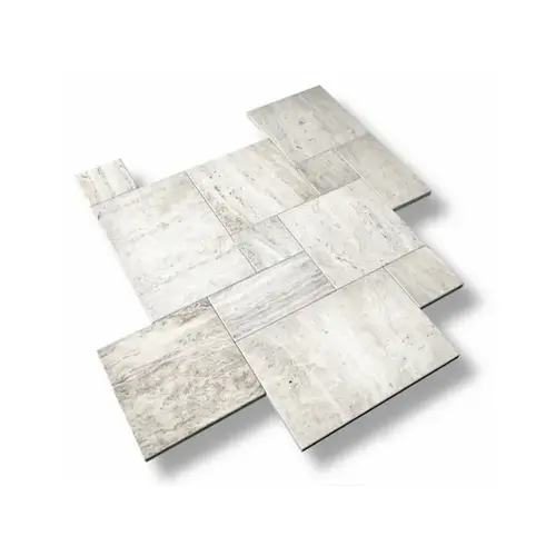 12"x24"x1.25" River Silver Tumbled Trav Coping 12"x24"x1.25" River Silver Tumbled Trav Coping