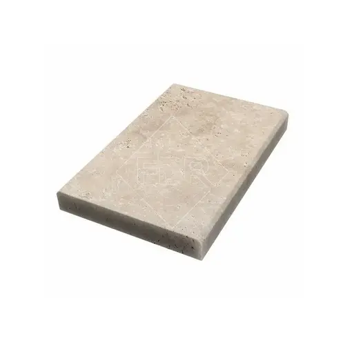 12x18 5cm Ivory Tumbled Dbl Eased Edge Coping