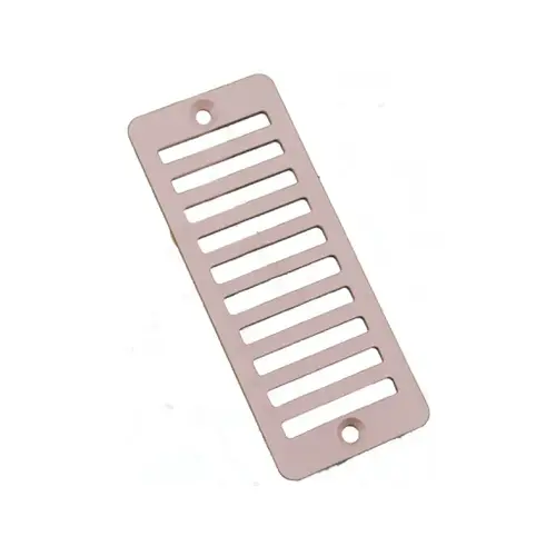 2"x6" White Gutter Drain Grate 2"x6" White Gutter Drain Grate