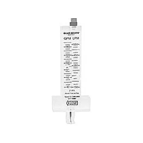 Flow Meter 10", Color: Clear