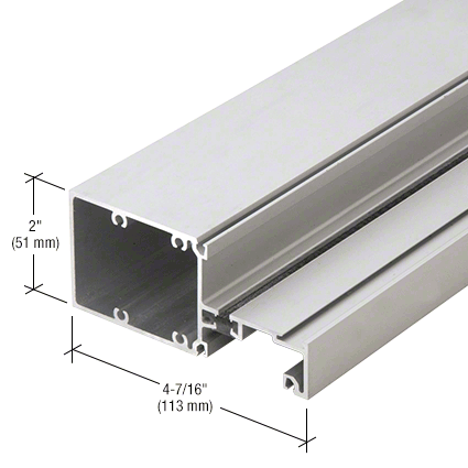 CRL-U.S. Aluminum FT55311 Clear Anodized Vertical Mullion 2" x 4-1/2" - 24'-2" Stock Length