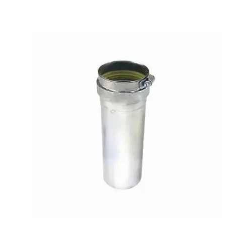 Z-vent Stainless Steel Single Wall Vent Pipe 4" X 3' Z-vent Stainless Steel Single Wall Vent Pipe 4" X 3'
