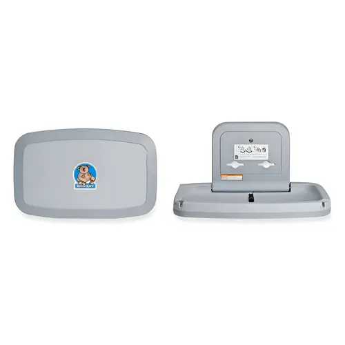 Gray Horizontal Wall Mounted Changing Station Gray Horizontal Wall Mounted Changing Station