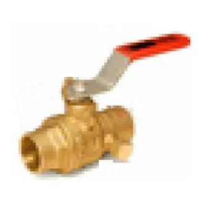 RED-WHITE VALVE #5063(CXC)-1" Red & White 1" Brass Drain Swt Ball Full