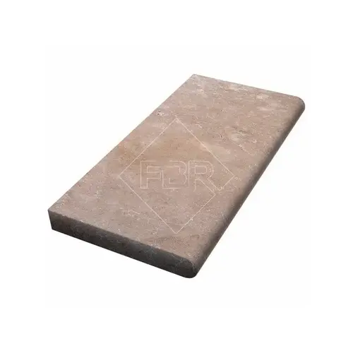 12" X 24" 5cm Toros Noce Coping Tumbled Travertine 12" X 24" 5cm Toros Noce Coping Tumbled Travertine