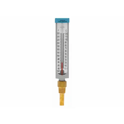 40-260f 2" Bottom Mount Straight Thermometer Gray Case 40-260f 2" Bottom Mount Straight Thermometer Gray Case