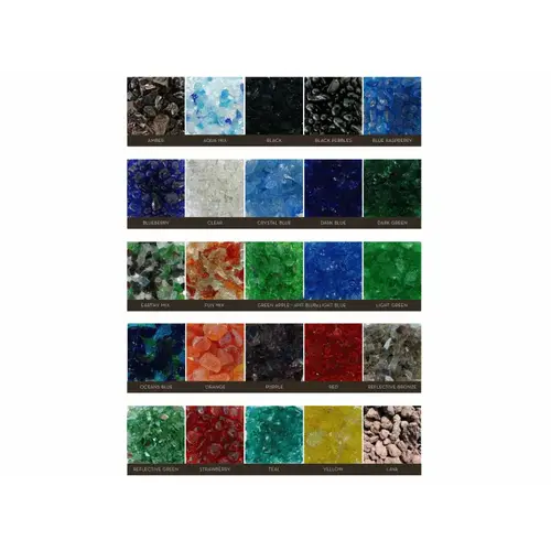 50# Oceans Blue Colored Glass