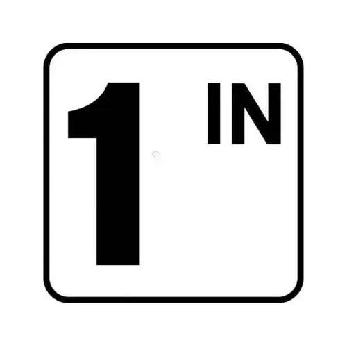 6" X 6" 1 With In In Series Non-skid Vinyl Stick-on Depth Marker 6" X 6" 1 With In In Series Non-skid Vinyl Stick-on Depth Marker