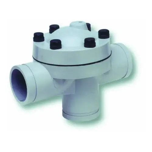4" Grooved Stark 3-way Valve White