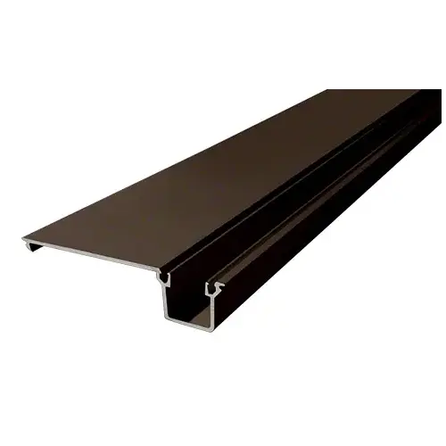 Door Jamb/Vertical Flat Filler, Bronze Black Anodized - 21'-8" Door Jamb/Vertical Flat Filler, Bronze Black Anodized - 21'-8"