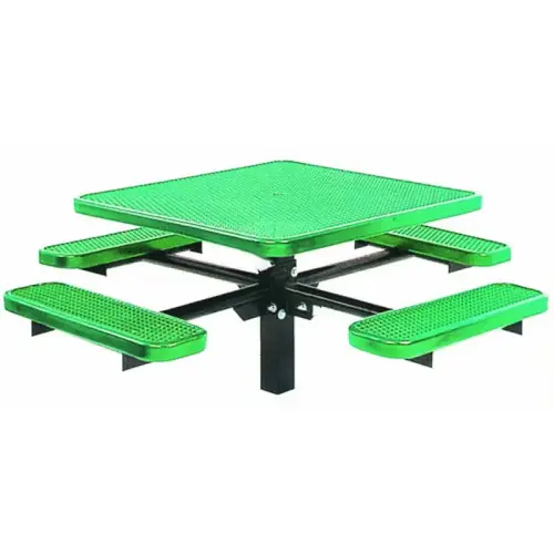75" Square Fusion Advantage Finish Pedestal Inground Mount Table Variety Of Combinations