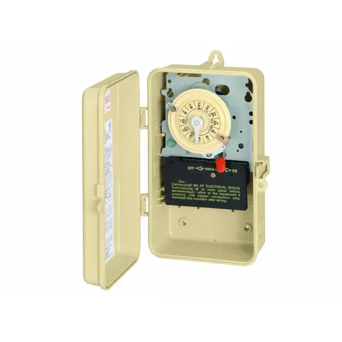24-hour Spst Mechanical Time Switch W/ Type 3r Metal Enclosure 120v 24-hour Spst Mechanical Time Switch W/ Type 3r Metal Enclosure 120v