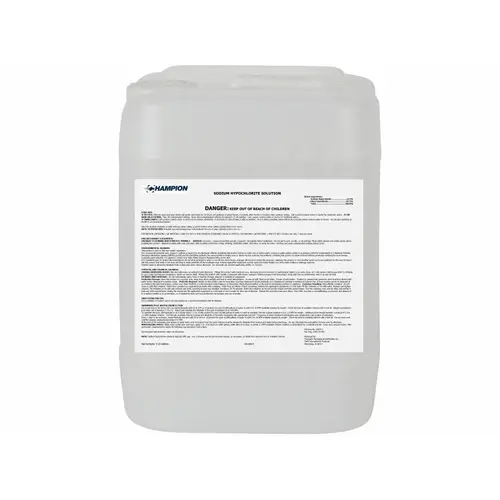 5 Gal 12.5% No-deposit Liquid Chlorine - 24 Per Pallet