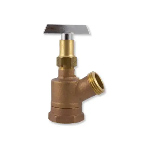 1" Fip X 3/4' Mht Inverted Brass Garden Valve Loose Key 1" Fip X 3/4' Mht Inverted Brass Garden Valve Loose Key