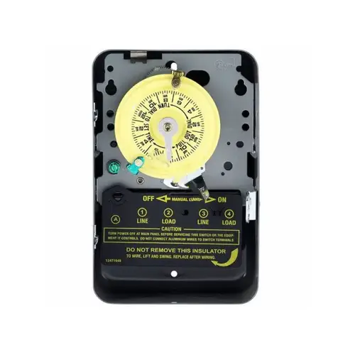 24-hour Dpst Mechanical Time Switch W/ Metal Enclosure 208-277v 60hz 24-hour Dpst Mechanical Time Switch W/ Metal Enclosure 208-277v 60hz