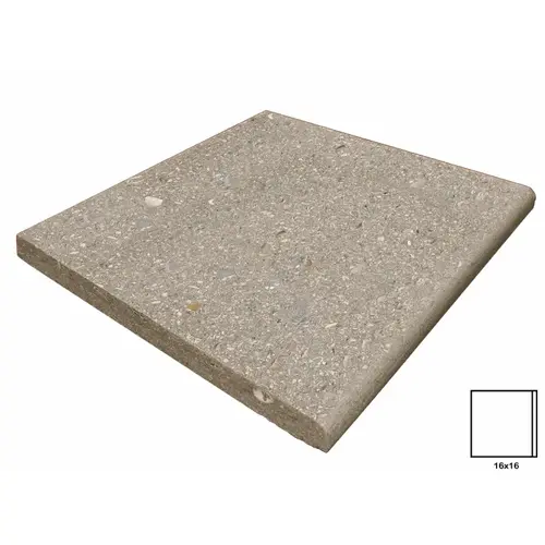 16" X 16" Cafe Shellock Single Sided Bullnose Coping 16" X 16" Cafe Shellock Single Sided Bullnose Coping